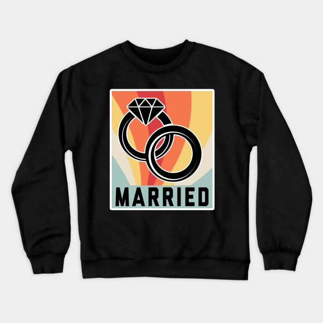 Married Crewneck Sweatshirt by Saulene